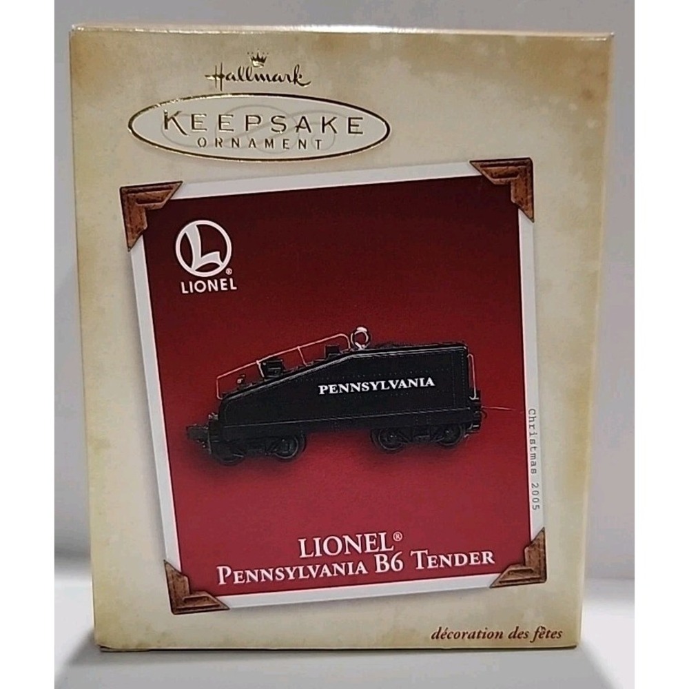 Hallmark Keepsake 2005 Lionel Pennsylvania B6 Tender Die-Cast Metal Ornament